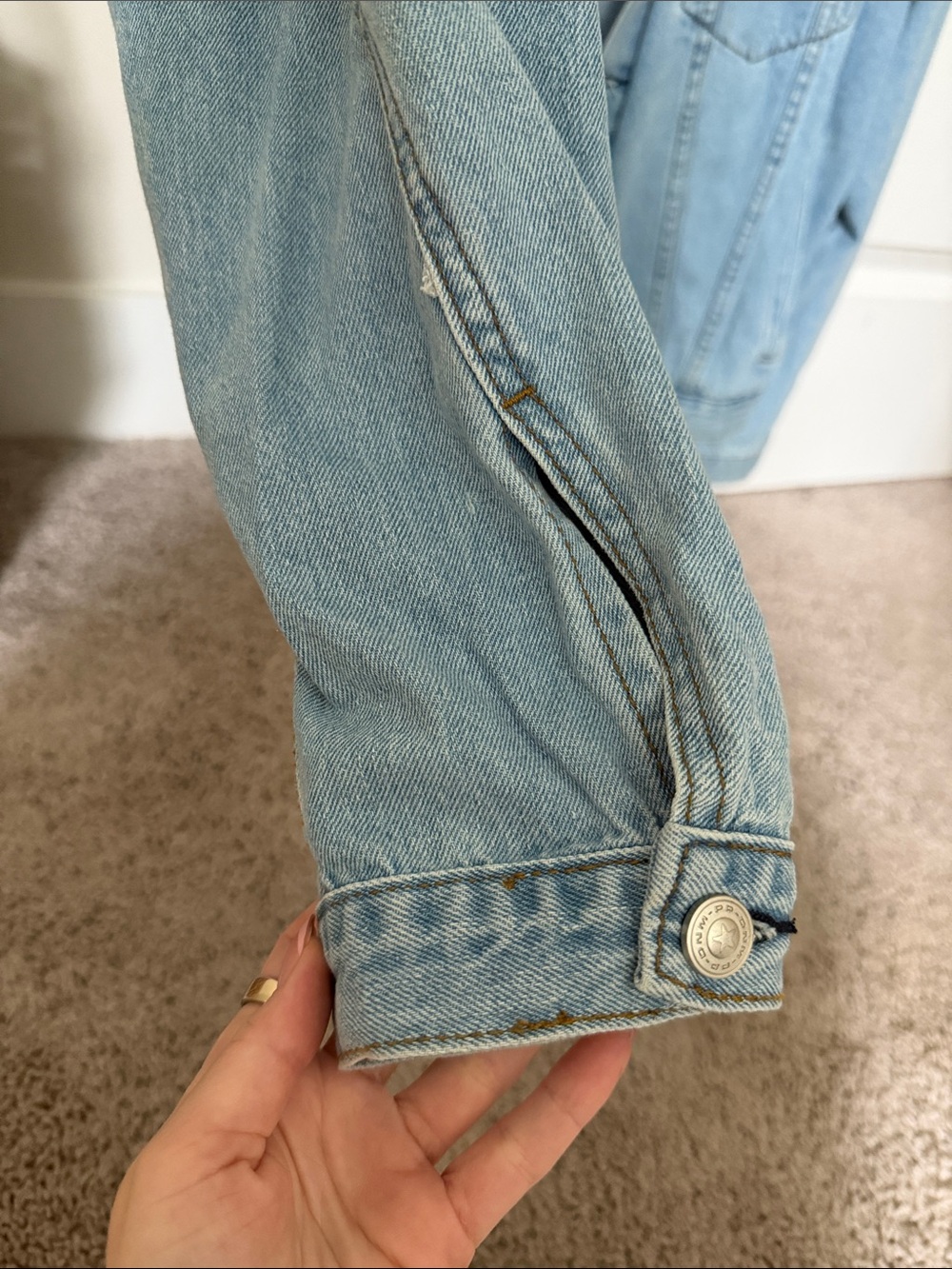 Princess Polly Light Blue Oversized Denim Jacket - Picture 7 of 8